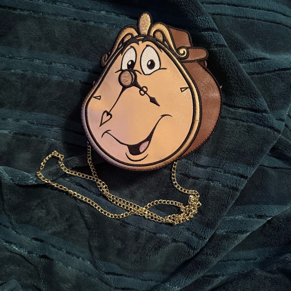 Danielle Nicole Disney Beauty And The Beast Cogsworth Crossbody Bag - Picture 2 of 12